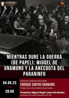 Unamuno en el Ateneo