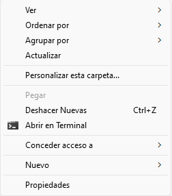 Cambios en el menú contextual en Windows 11