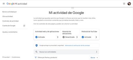 Google Mi Actividad