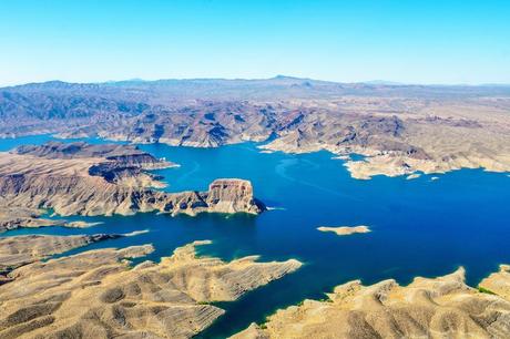 Vista aérea del lago Mead