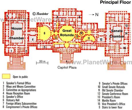 Capitolio de los Estados Unidos - Plano de planta