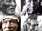 Diversos rasgos faciales auténticos norteamericanos