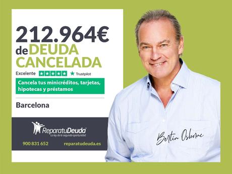 Repara tu Deuda Abogados cancela 212.964€ en Barcelona (Cataluña) gracias a la Ley de Segunda Oportunidad