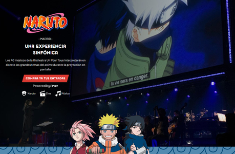 Naruto Symphonic Experience, el 3 de junio en el Palacio Vistalegre de Madrid