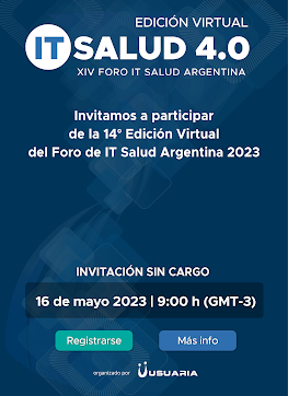 IT Salud Argentina 2023 | Invitación sin Cargo | Edición Virtual