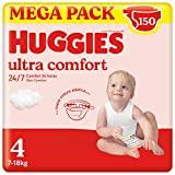 Huggies Ultra Comfort Pañal para bebé con Disney Talla 4 (7-18 kg), 3 packs x 50 pañales, Total...