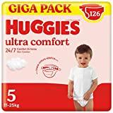Huggies Ultra Comfort Pañal para bebé con Disney Talla 5 (11-25 kg), 3 packs x 42 pañales, Total...