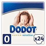 Dodot Protection Plus Sensitive Pañales Talla 0 (1.5 a 2.5 kg), 24 Pañales