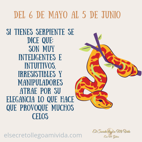 Mayo mes de la Serpiente 🐍