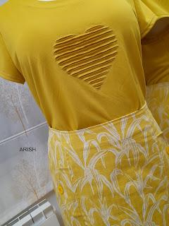 CONJUNTO CAMISETA CON APLICACION + FALDA CONJUNTO CAMISETA CON APLICACION + FALDA