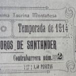 S.A. Taurina Montañesa: entrada de la Temporada 1914
