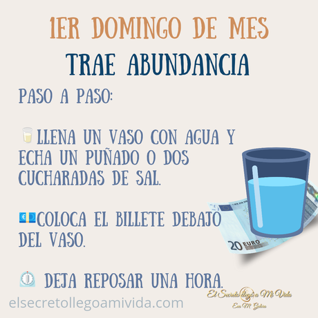 Ritual de primer domingo de mes 💰