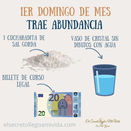 Ritual de primer domingo de mes 💰