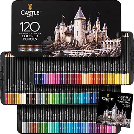 120 lápices de colores Castle Arts