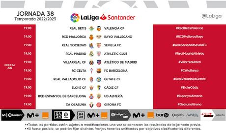 LaLiga publica los horarios de las dos últimas jornadas en horario unificado