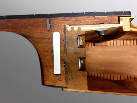 Vista en corte del sistema de mástil Taylor