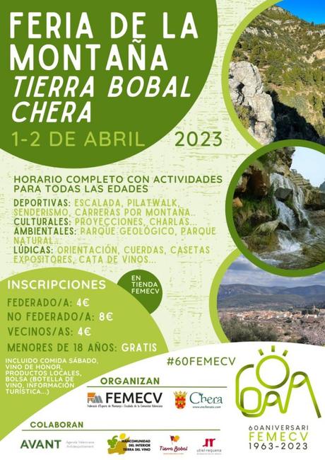 Feria de la Montaña Tierra Bobal Chera, 1 y 2 de abril de 2023