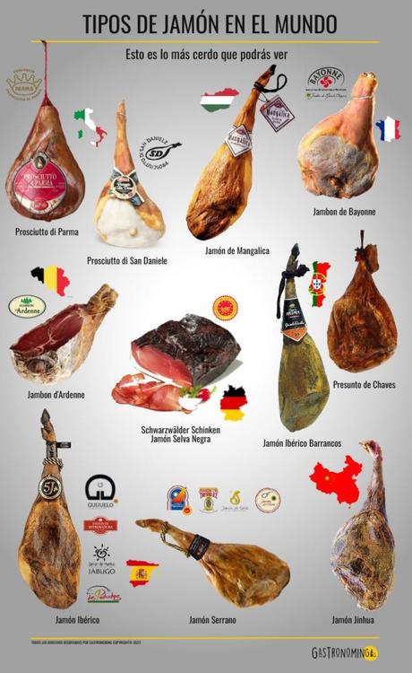 Tipos de jamón en el mundo, esto es lo más cerdo que podrás leer