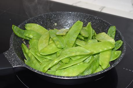 Tirabeques con Jamón