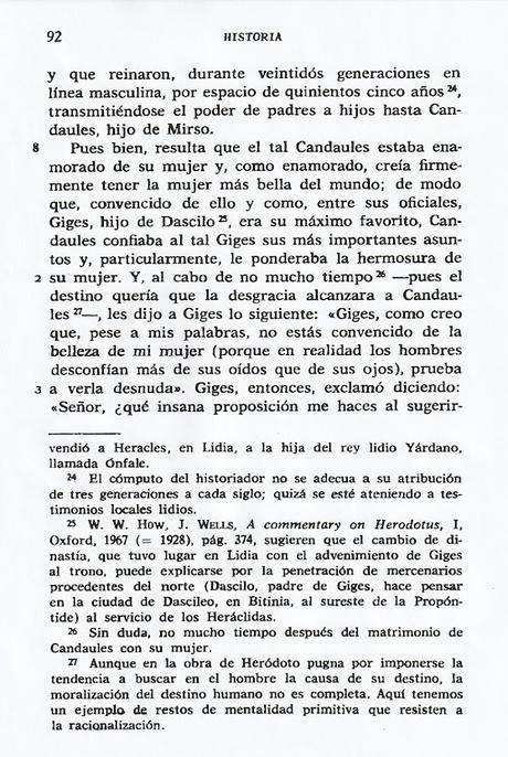 EL MITO DE GIGES SEGÚN HERÓDOTO