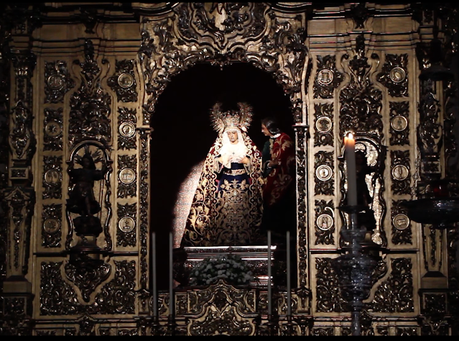 La iglesia de San Juan de la Palma (6): el rayo que ilumina a la Virgen de la Amargura.