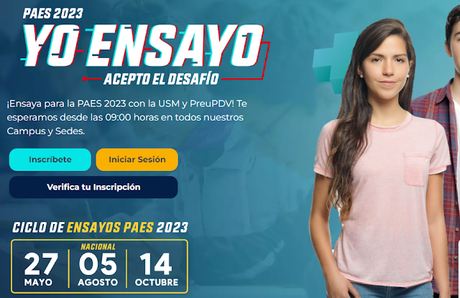 Universidad Técnica Federico Santa María (UTFSM), invita a los estudiantes de 3° y 4° medios al  Primer Ensayo 2023 de la USM con Preu PDV.