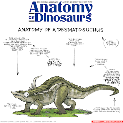 La anatomía de criaturas del pasado vista por Dave Kellett (II)