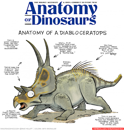 La anatomía de criaturas del pasado vista por Dave Kellett (II)