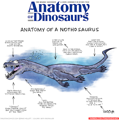 La anatomía de criaturas del pasado vista por Dave Kellett (II)