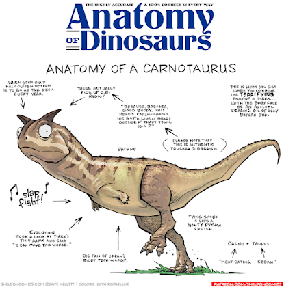 La anatomía de criaturas del pasado vista por Dave Kellett (II)