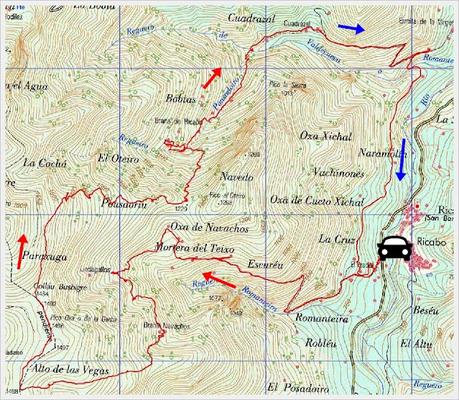 Ricao-La Mortera´l Teixu-Navachos-La Veiga´l Muñón-El Cuadrazal