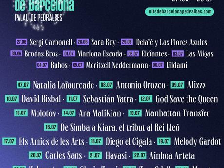 Jardines del Palau de Pedralbes abre festival Les Nits de Barcelona con Natalia Lafourcade Jardines del Palau de Pedralbes abre festival Les Nits de Barcelona con Natalia Lafourcade