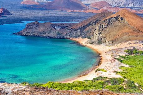 Hermosa Isla Bartolomé en las Islas Galápagos