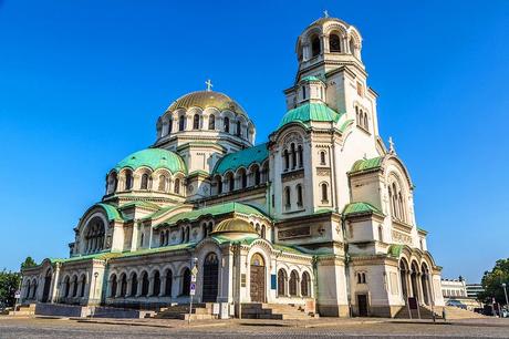 La catedral de Alexander Nevsky en Sofía, Bulgaria