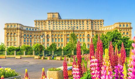 El Palacio del Parlamento en Bucarest.