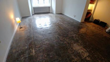 Restauracíon roble macizo (Suelo original Antiguo Casino de Zaragoza)