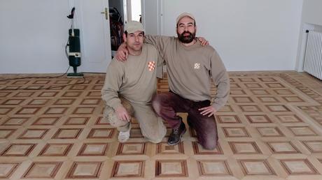 Restauracíon roble macizo (Suelo original Antiguo Casino de Zaragoza)