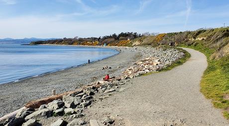 Spiral Beach debajo de Dallas Road