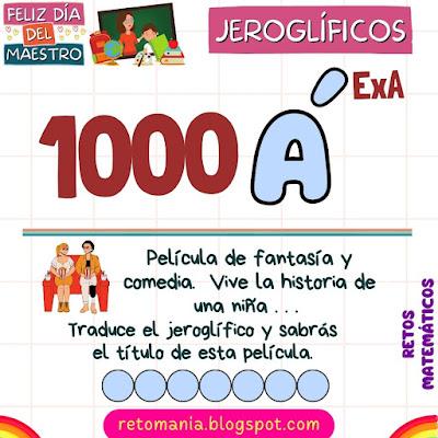 JEROGLÍFICOS Acertijos visuales, Jeroglíficos, Jeroglíficos escolares, Jeroglíficos con solución, Día del maestro, Día del Profesor