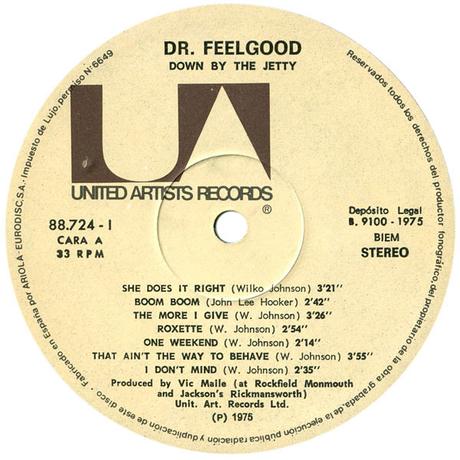Dr Feelgood -Down by the jetty Lp 1975