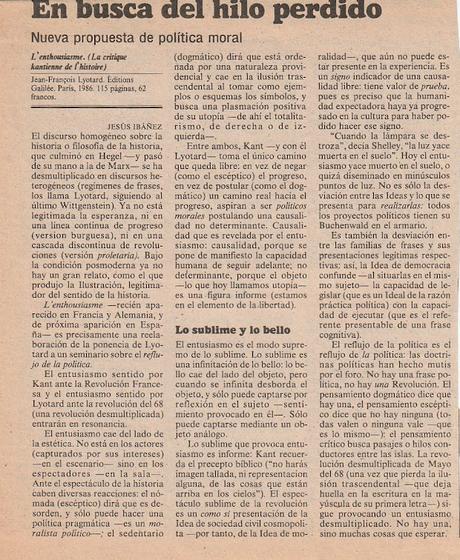 ESPECIAL LYOTARD (1986)