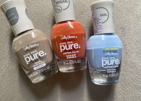pure SALLY HANSEN carrot cake crystal blue Mother Earth