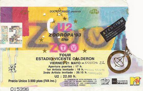 22 de mayo de 1993: U2 en el Vicente Calderón, la noche que creó Mercadeo Pop