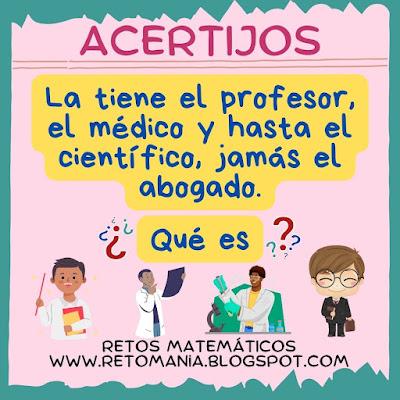 ACERTIJOS Desafíos matemáticos, Retos matemáticos, Problemas matemáticos, Problemas de lógica, Problemas de ingenio, Maestro, Día del maestro, Día del Profesor, Acertijos, Acertijos visuales, Acertijos matemáticos, Adivinanzas