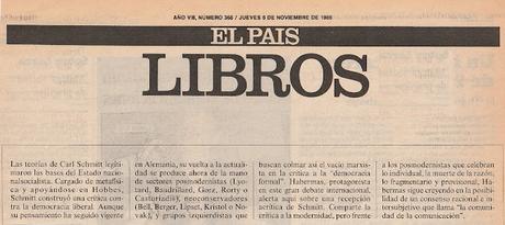 HABERMAS ESCRIBE SOBRE SCHMITT (1986)