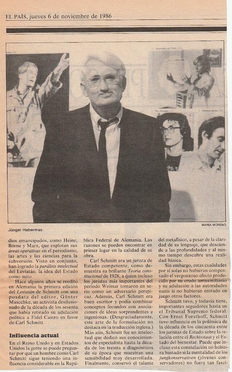 HABERMAS ESCRIBE SOBRE SCHMITT (1986)