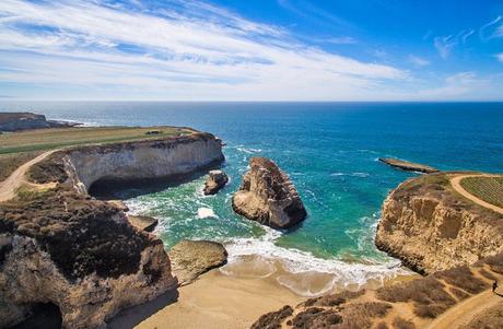 10 mejores playas en Santa Cruz, CA Cala de aleta de tiburón