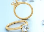 Odesa personalizado Diamante- Anillo Compromiso Solitario