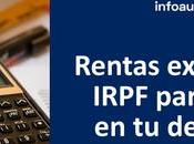 Rentas exentas IRPF para ahorrar Declaración Renta 2022