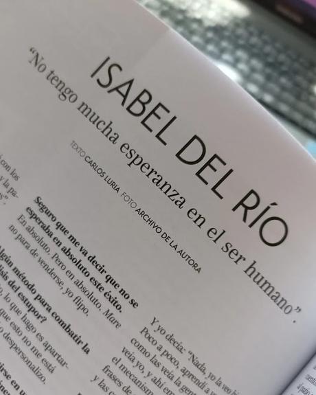 Entrevista a Isabel del Río en la revista literaria Librújula número 49